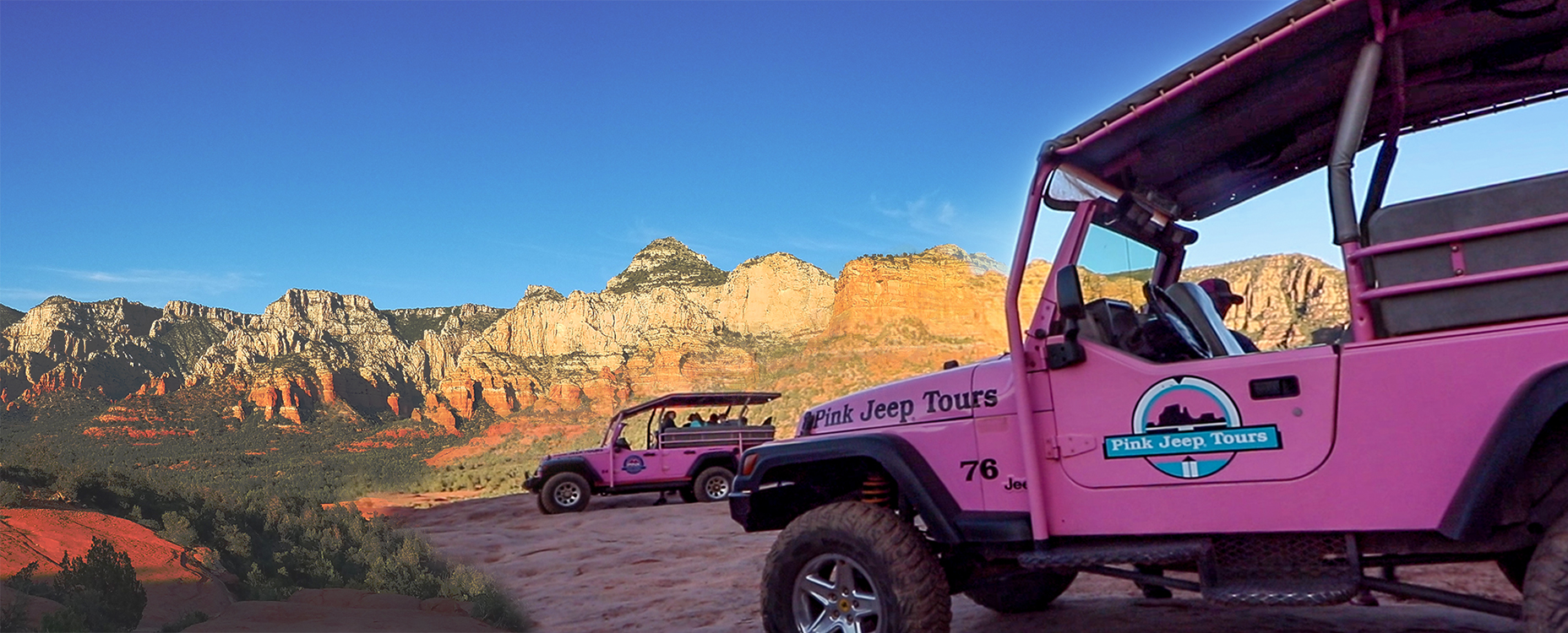 Off Road Trails of Sedona in a Pink Jeep